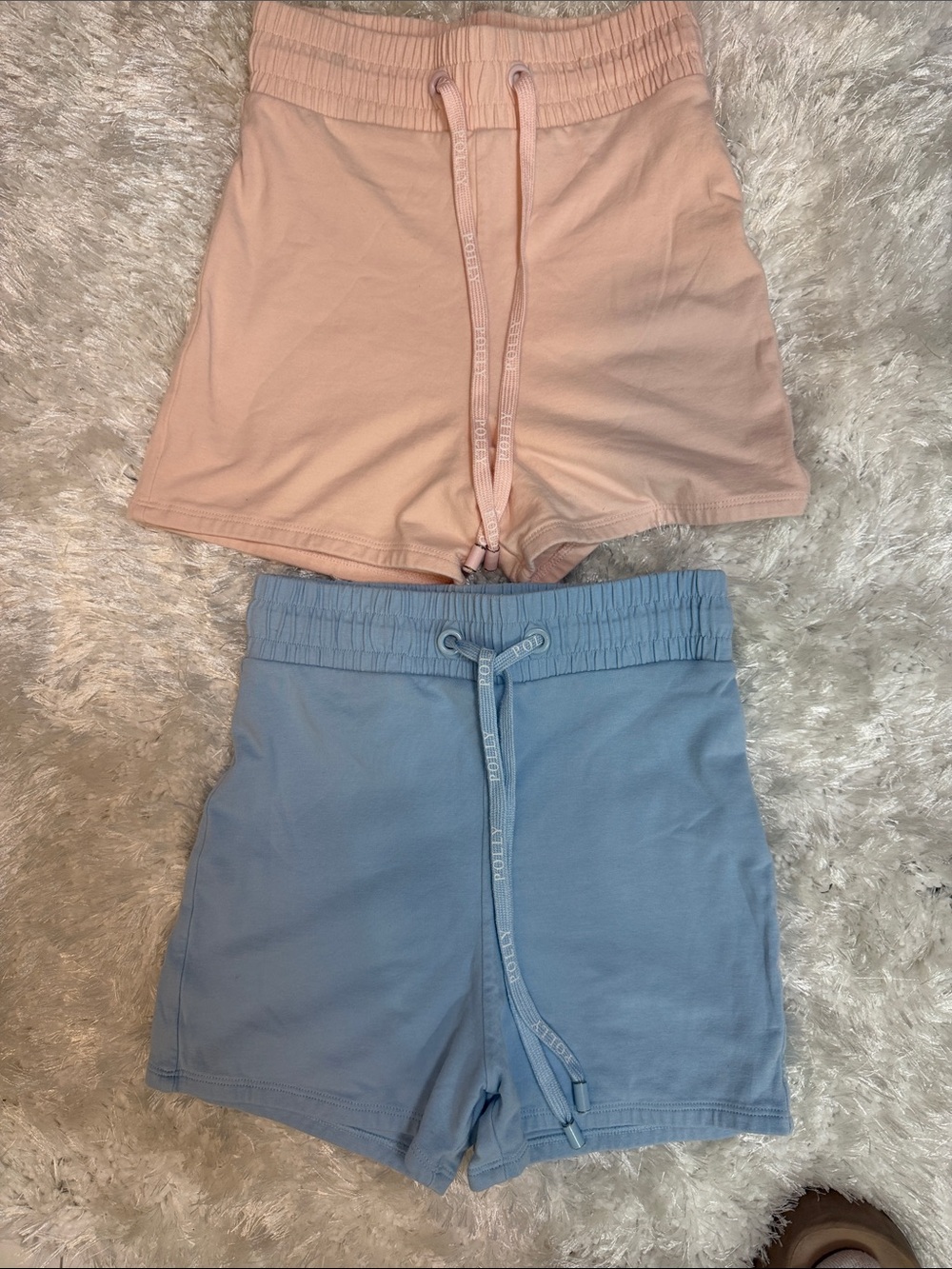 Oh Polly Pink and Blue Jersey Lounge Shorts (2 Pack)
